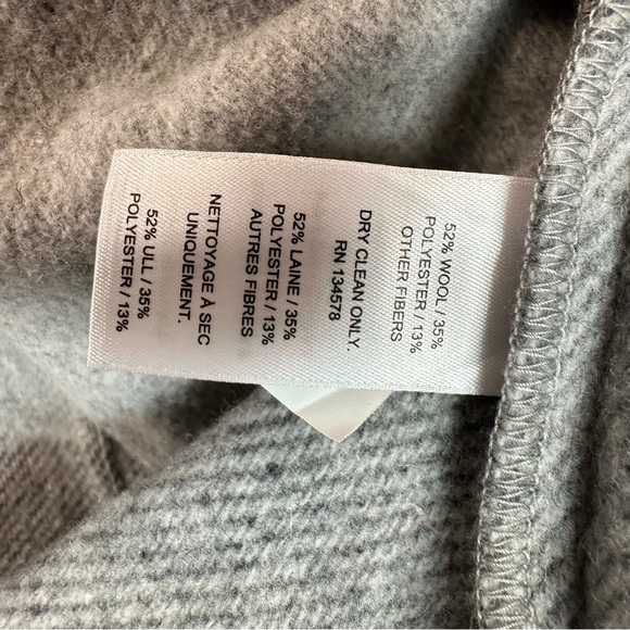 Vineyard Vines Fringe Vest Gray Wool Blend Preppy Coastal Layering Small - Picture 11 of 12